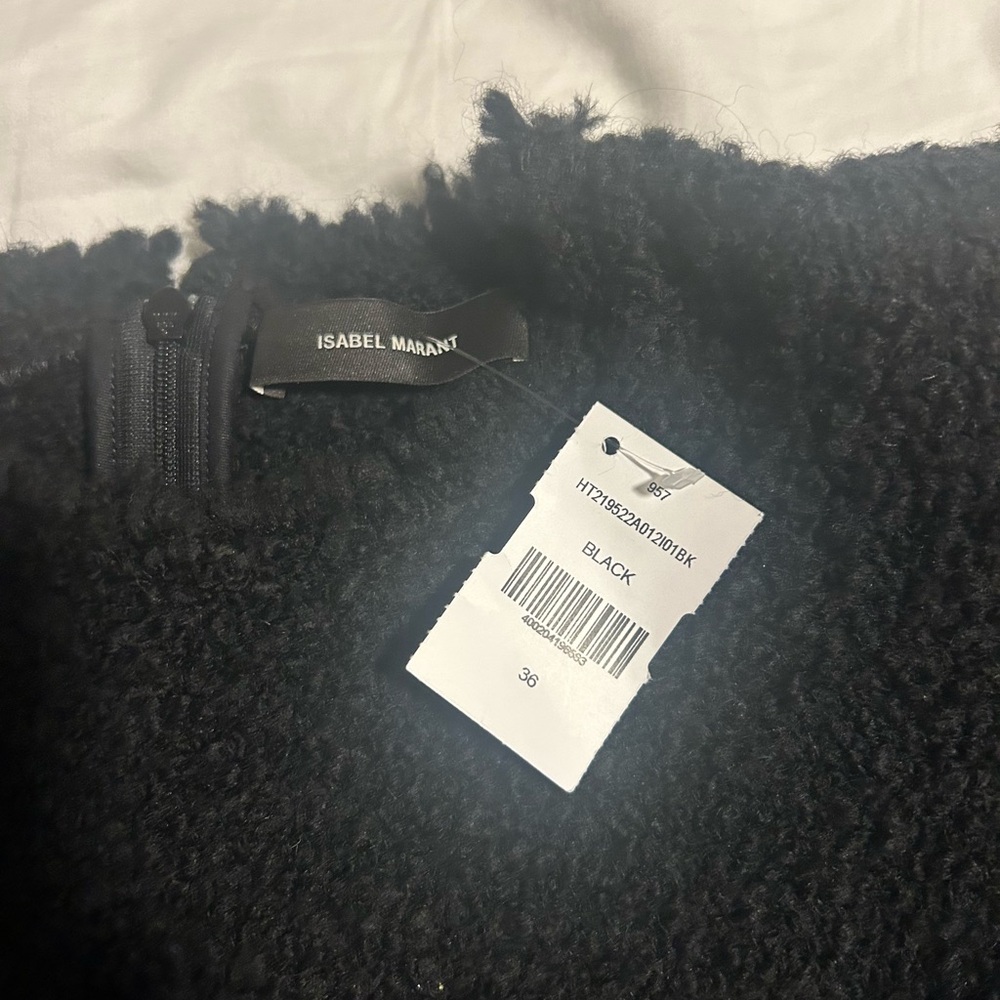 Isabel Marant Gianili boucle peplum top / sweater size 36